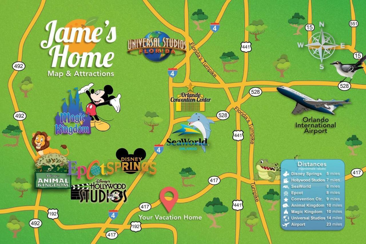 H - New 2 Bedroom Condo - 5 Miles To Disney - Free Water Park Kissimmee Luaran gambar